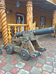 Пиратская корабельная пушка .Скульптура из бетона